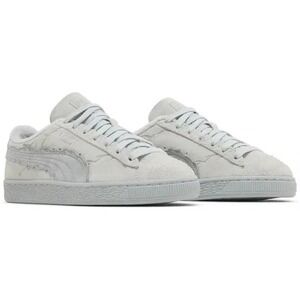 Puma Suede One Piece Straw Hat Luffy (GS) Kids‎ Size 4.5Y Shoes Light Grey NEW